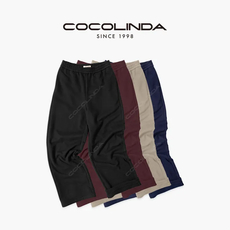 COCOLINDA | "圣诞系列“秋冬款 四色欧美风磨毛直筒裤套装P3746