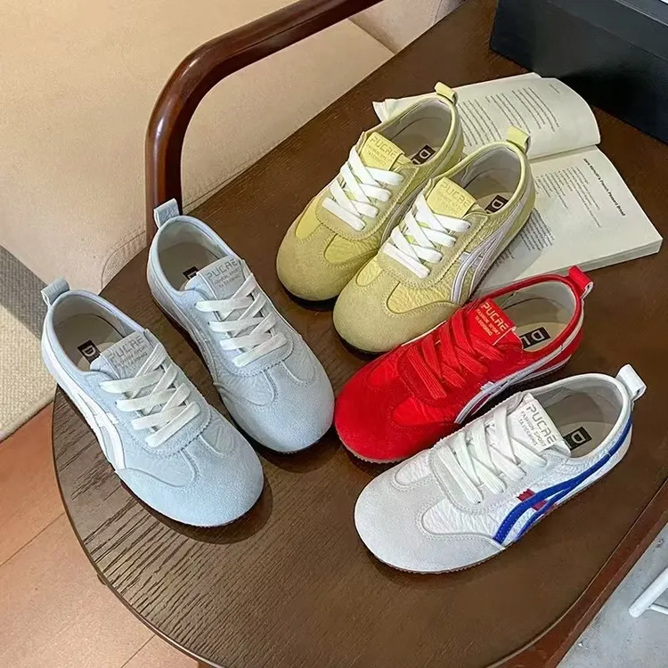 系带德训鞋日常透气女子橡胶