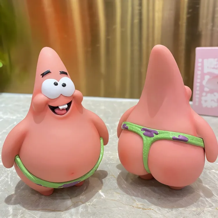 2025新款新品海绵宝宝可爱派大星创意车载桌面卡通手办个性摆件