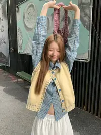 秋季潮牌女装单件马甲宽松洋气韩版时尚百搭新款2025