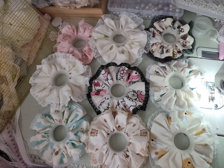 甜美风韩版甜美森系清新气质时尚复古发绳ins日韩发圈原创设计