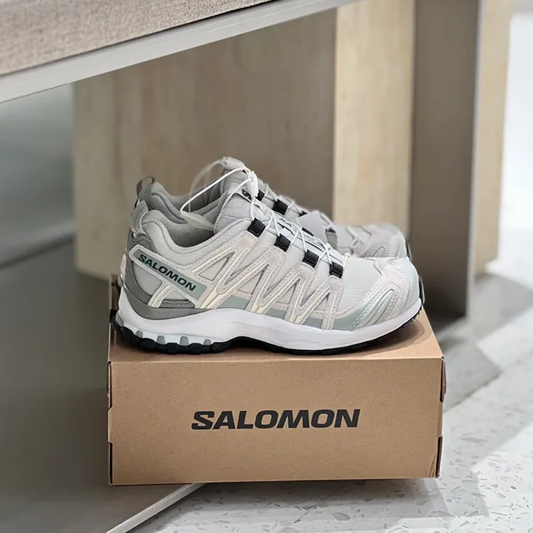SALOMON萨洛蒙 XA PRO 3D SUEDE 男女同款蓝白色休闲跑步鞋477919