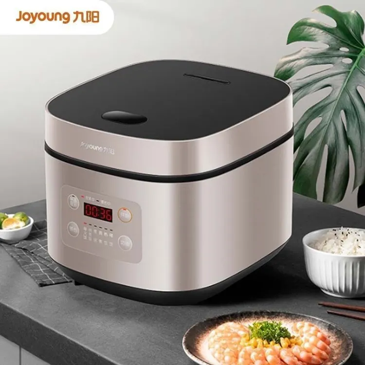 九阳智能电饭煲 5升 铝合金内胆 智能操控 棕色