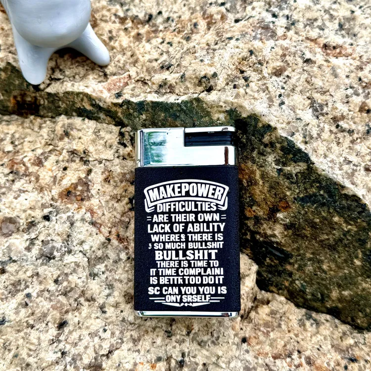 新款超薄防风红焰充气经典磨砂打火机送男朋友礼物可免费定制LOGO