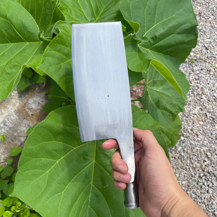 周管家【履带钢菜刀】手工锻打铁匠握感舒适锋利好磨商用家用专用刀