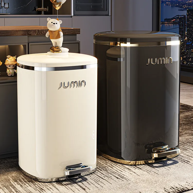 家用2025新款带盖卫生间厕所脚踏式厨房大容量2025网红客厅垃圾桶