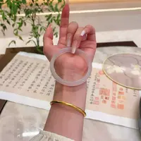 白月光天然玛瑙冰种贵妃镯高级绝美气质古风荔枝冻玉髓女手镯学生
