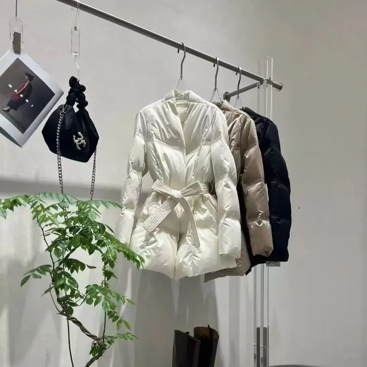 JING2025冬季新款25230显瘦长袖鹅绒羽绒服上衣女装轻奢高货