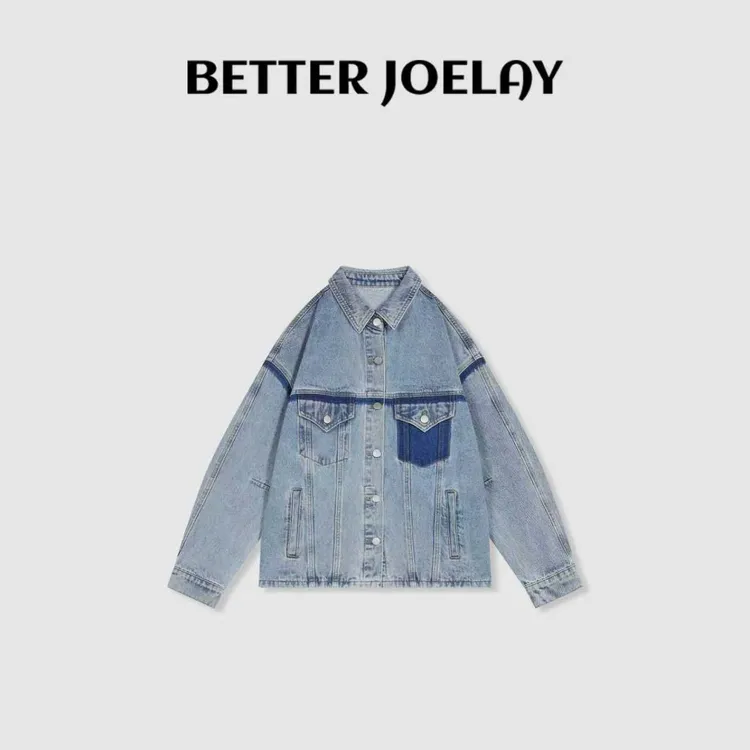 BETTER JOELAY -【褪色海岸】高端牛仔外套韩版时尚百搭休闲ZZ2107