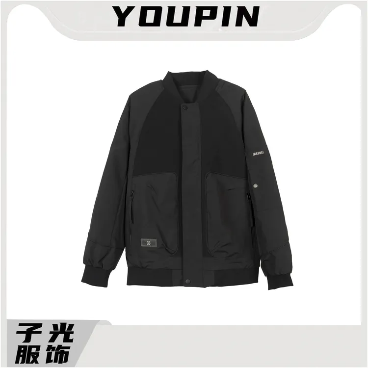 【李子光】秋冬新款男士棒球服夹克外套 保暖舒适拼接设计#YY816