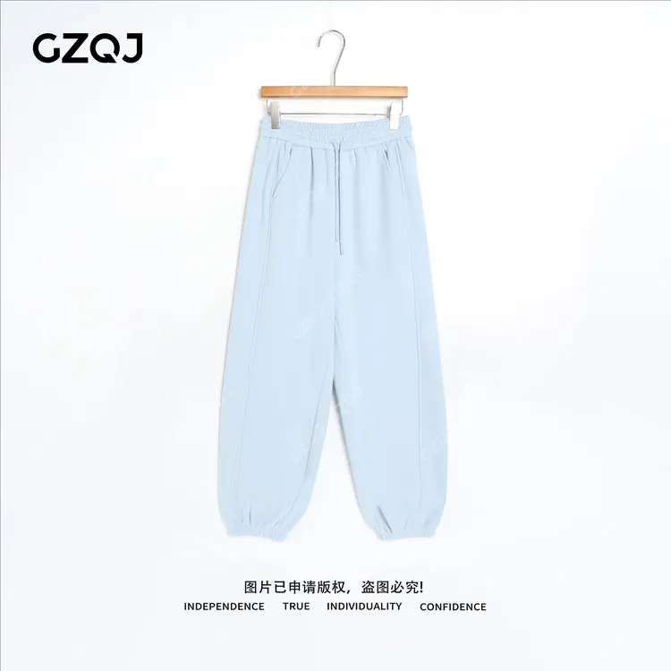 老琴私服【云感漫游裤】加绒加厚显瘦束脚卫裤女运动风休闲裤 44164