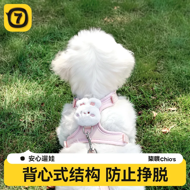 狗狗牵引绳防挣脱外出专用狗绳小奶狗溜狗神器宠物防丢胸背带链子