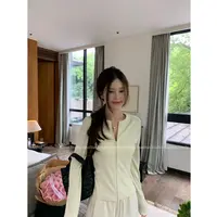 【花花】lu系曲线~韩系lulu修身分割解构设计显瘦休闲拉链开衫外套