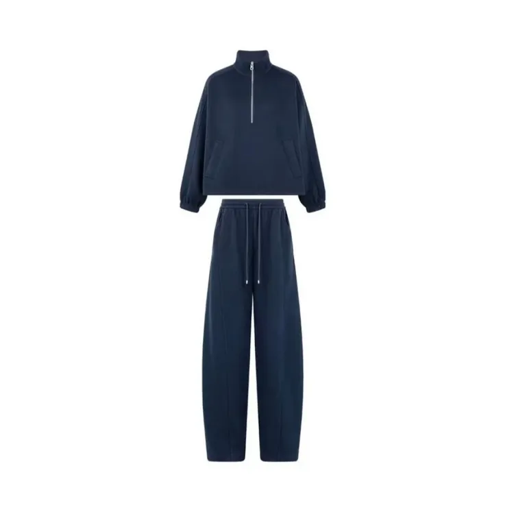 厚皮套装 【商场同款】抓绒半拉链外套休闲裤