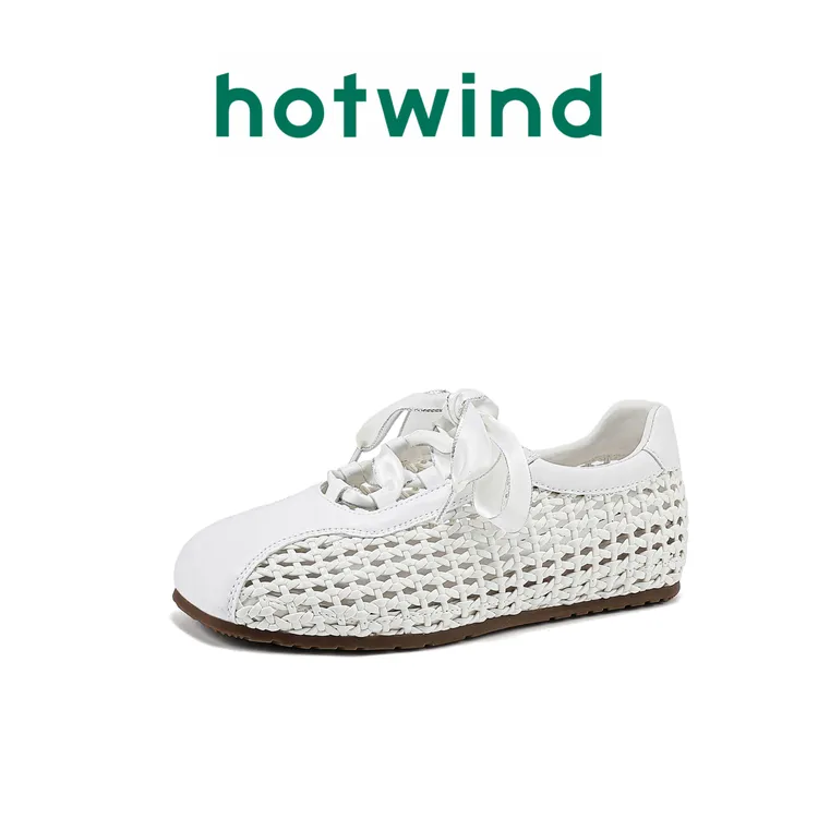 【风和日丽】热风2025新款运动风玛丽珍板鞋女休闲气质芭蕾单鞋