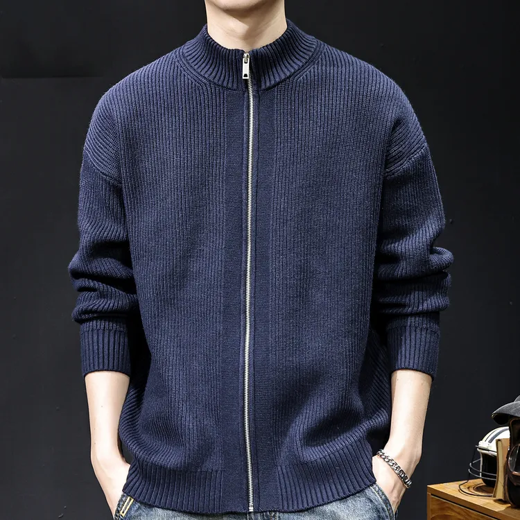 MR.MUDI/穆迪先生针织开衫毛衣男外套秋冬款休闲长袖高端保暖衣服