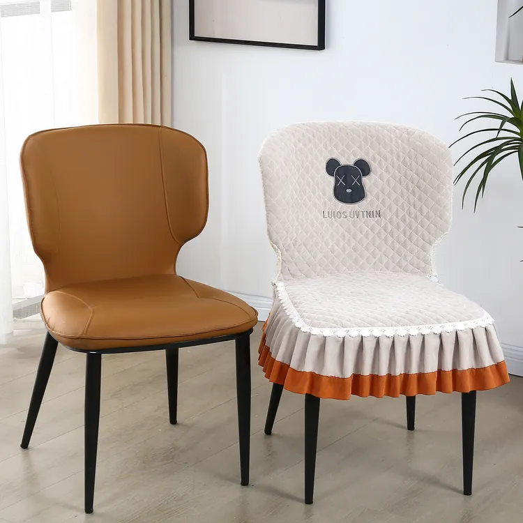 CC椅套弧形餐桌椅子套罩全包异形防滑轻奢凳子套靠背椅子保护套