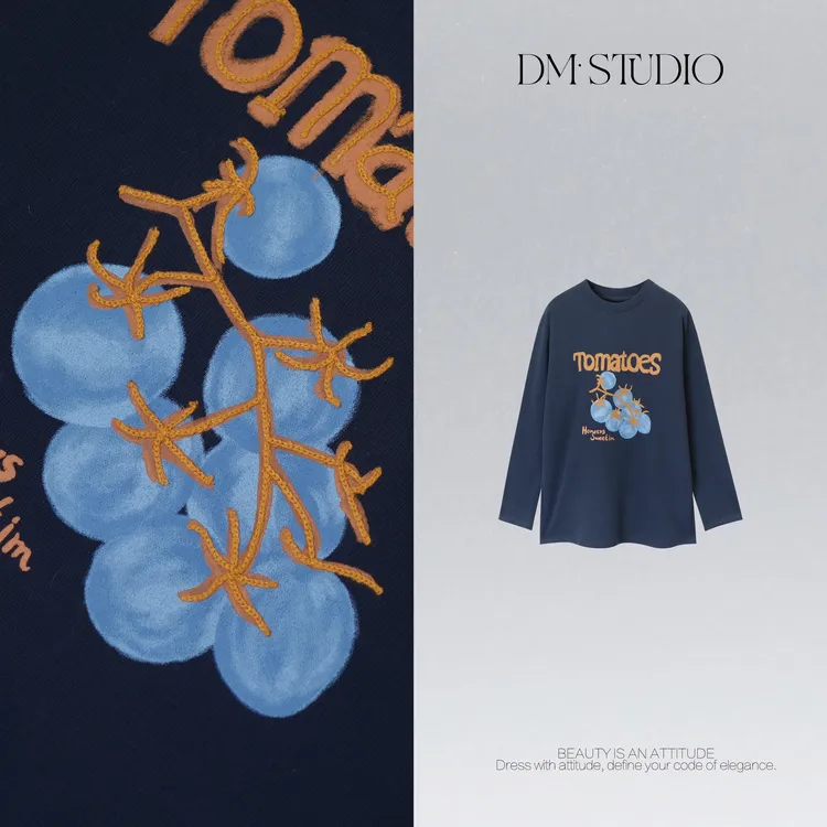 DEDM•STUDIO/百搭减龄极简风气质宽松长袖套头上衣2511TX/3869