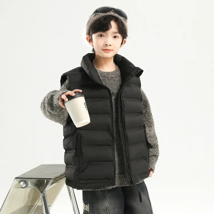 儿童装男童冬装棉马甲外套2025新款中大童秋冬款坎肩冬季加厚背心