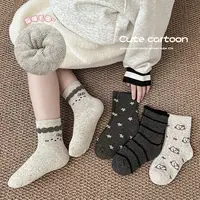 【泡妈专属】2025新款加厚毛圈四双装儿童袜韩系保暖舒适  