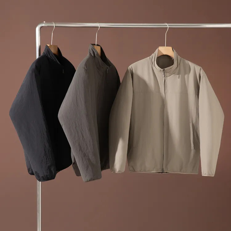 日系风 户外男女同款百搭立领休闲加厚保暖棉服棉衣外套 压胶分仓