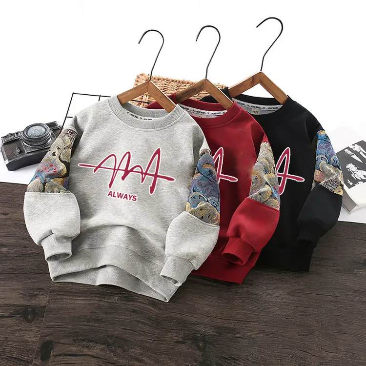 男童卫衣春秋款2025新款儿童长袖痞帅炸街上衣中大童洋气男孩秋装