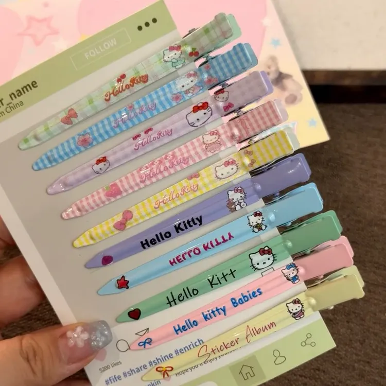 【啾物】Kitty发夹一字发卡超仙萌趣卡通头饰可爱少女海碎发鸭嘴夹