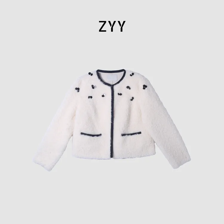 ZYY【玻璃画廊】2025S/S新款时尚毛呢亲肤休闲外套X26CDWT00252