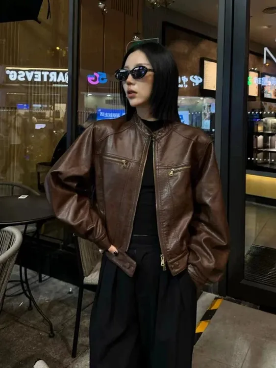 美式拽姐 复古小众外套 0005