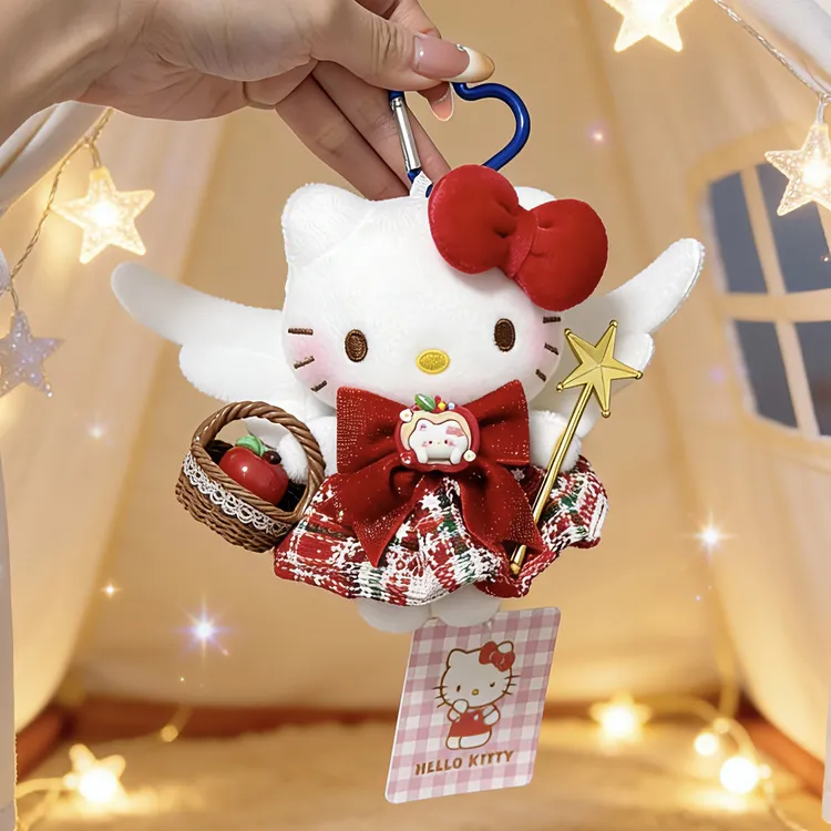 正版hellokitty真爱天使kt三丽鸥包包玩偶挂件惊喜送人生日礼物女