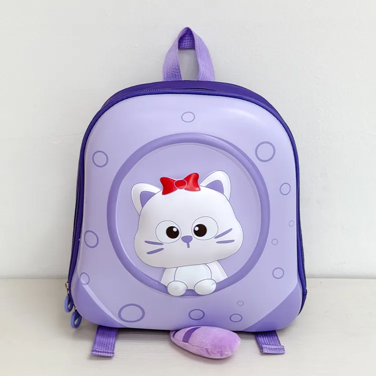 可爱猫咪幼儿园书包女童儿童可爱卡通背包开学必备女生卡通双肩包