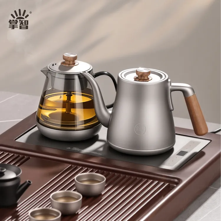 掌智纯钛烧水壶煮茶器2025全新智能全自动恒温高水位感应电热水壶