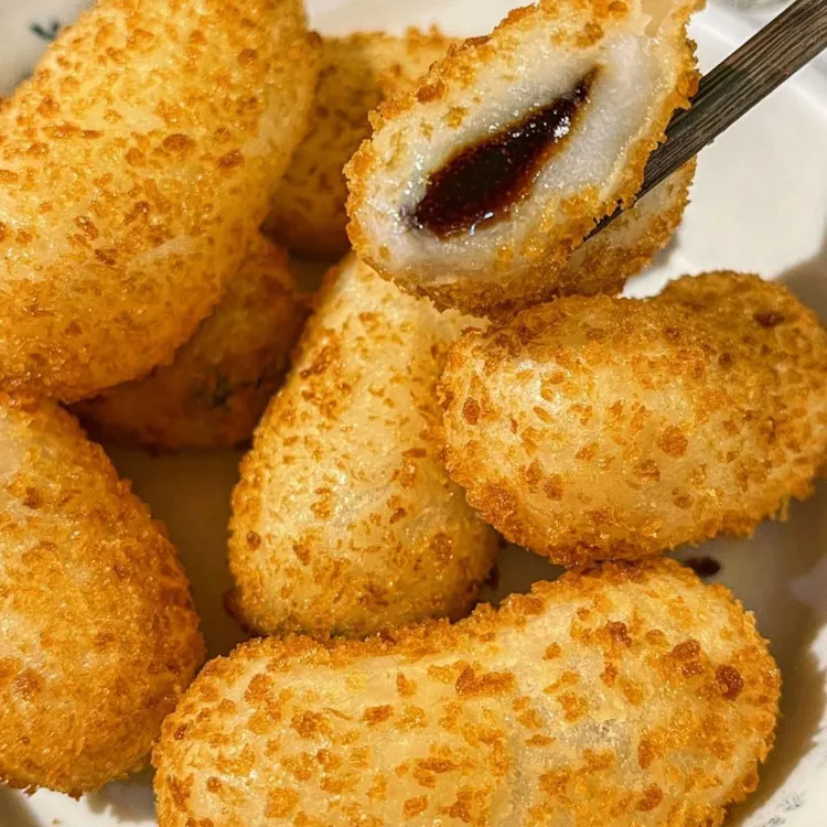 【空气炸锅食材】红糖爆浆糍粑懒人上班族方便食品小吃火锅店同款