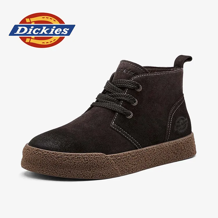 Dickies新款老钱风中帮户外靴男士耐磨复古马丁靴轻便休闲靴百搭