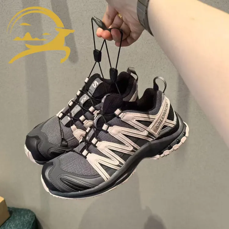 【8月新款】SALOMON萨洛蒙XA PRO 3D舒适百搭耐磨透气跑步鞋 粉灰色