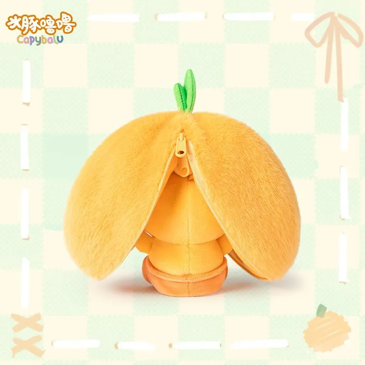 正版水豚噜噜原创多爱解压丑萌毛绒玩具橘橙子变身公仔送男女儿童