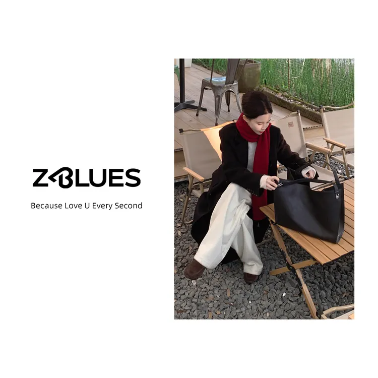 Z.blues【静奢自若】秋冬简约明线设计羊驼羊毛大衣YZDLMK4318