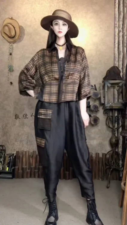 原创女装休闲简约通勤/简约时尚套装气质显瘦御姐多巴胺服装女