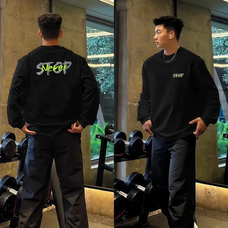 【重磅500G】加绒卫衣男秋冬新款加绒圆领美式潮牌宽松休闲保暖长袖