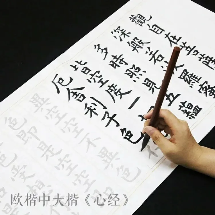 成人心经楷书描红字帖3米长卷初学者书法练习临摹纸字地藏经