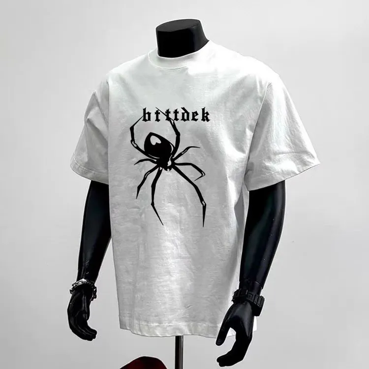 【新高度】 短袖棉质简约轻奢高端男士休闲T恤男款白色夏季半袖