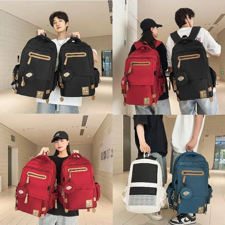2025超火书包男生高中生旅行双肩包女时尚电脑背包大容量结实耐用