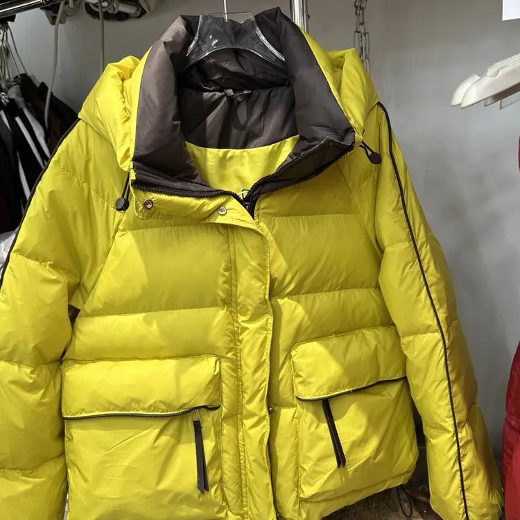 时尚短款石墨烯棉服冬季新款小个子连帽加厚保暖