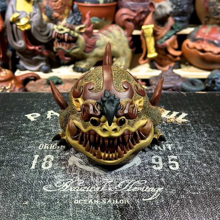 （聚财吉蟾）子夜何为斌2025最新款三味真火如意祥瑞之意金蟾入茶宠