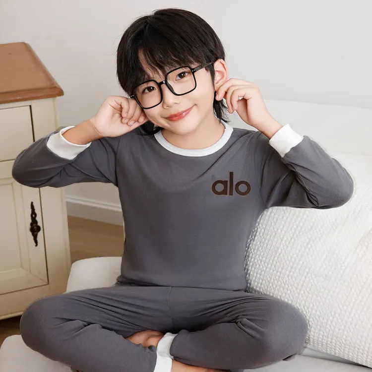 2025新款德绒居家服秋装儿童套装透气秋衣秋裤两件套宝宝休闲套装