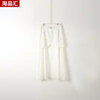 【Y专柜捡漏】深圳高端女装KBC-高级感网纱拼接半裙0511-白色正码