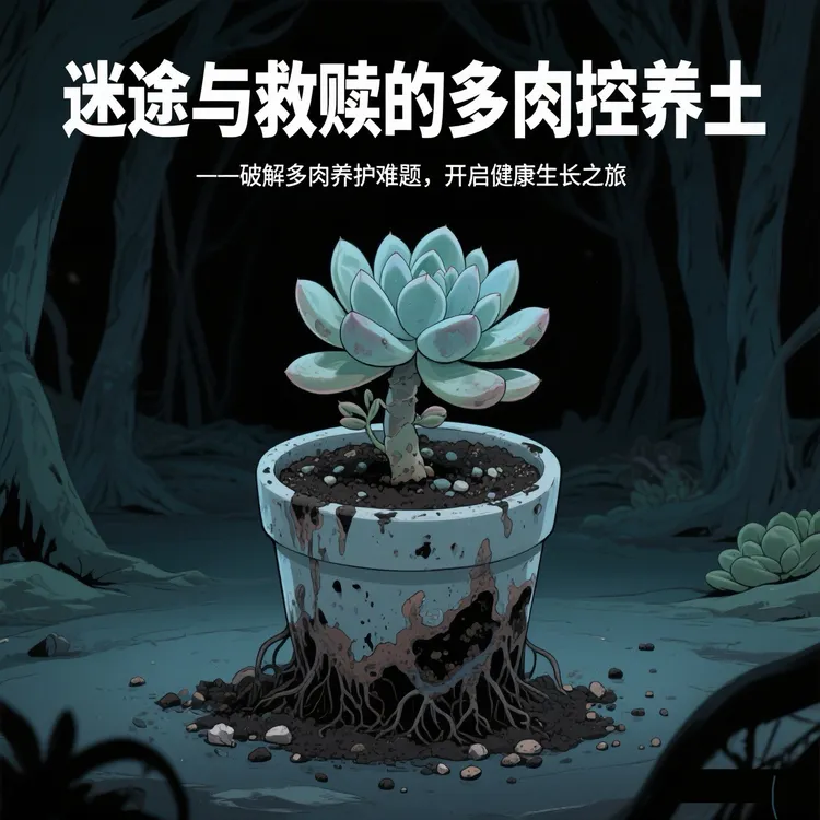 精品多肉专用控养土，疏松透气能控水上色变美，能提供营养长大控型