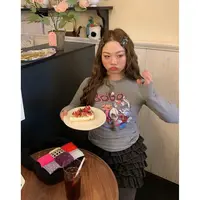 Dazi金大支  两色抓绒长袖T恤女打底衫上衣1126/0499