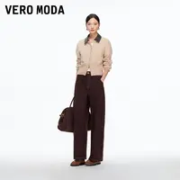 Vero Moda牛仔裤25冬季新款含棉撞色明线气球裤显高显瘦325432027