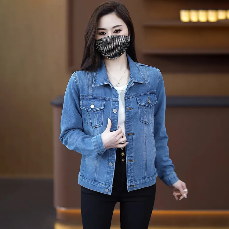 韩版百搭牛仔外套女短款2025春秋休闲修身显瘦内袋外搭夹克上衣潮